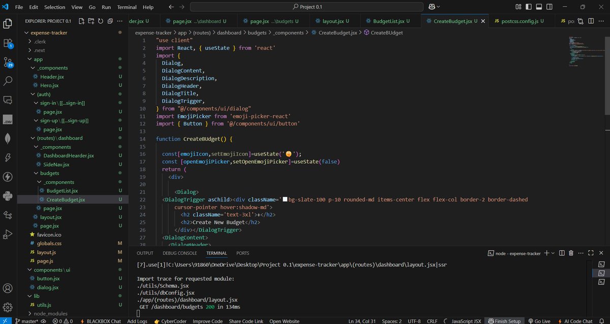 ShindeSahil15's tweet photo. Day 84 🔧
Worked on the Budgets page today!
✅ Integrated @shadcn/ui for a cleaner interface
✨ Added Emoji Picker to make budgeting a bit more fun 💸🎉
#buildinpublic #ReactJS #shadcnui #frontenddev #100DaysOfCode https://t.co/XNyyKvANsP