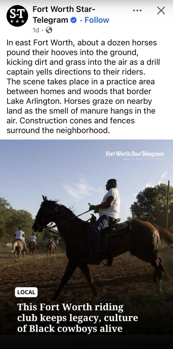 Cathlina King 🇺🇸 (@ameraucanalover) on Twitter photo There you go Fort Worth Star Telegram <a href="/startelegram/">Fort Worth Star-Telegram</a> with your decisive rhetoric.
There are no White Cowboys, Mexican Cowboys or Black Cowboys.
They’re just “COWBOYS” and if you can’t see that then you don’t have business writing articles about Cowboys.
#Texas #Oklahoma There you go Fort Worth Star Telegram <a href="/startelegram/">Fort Worth Star-Telegram</a> with your decisive rhetoric.
There are no White Cowboys, Mexican Cowboys or Black Cowboys.
They’re just “COWBOYS” and if you can’t see that then you don’t have business writing articles about Cowboys.
#Texas #Oklahoma