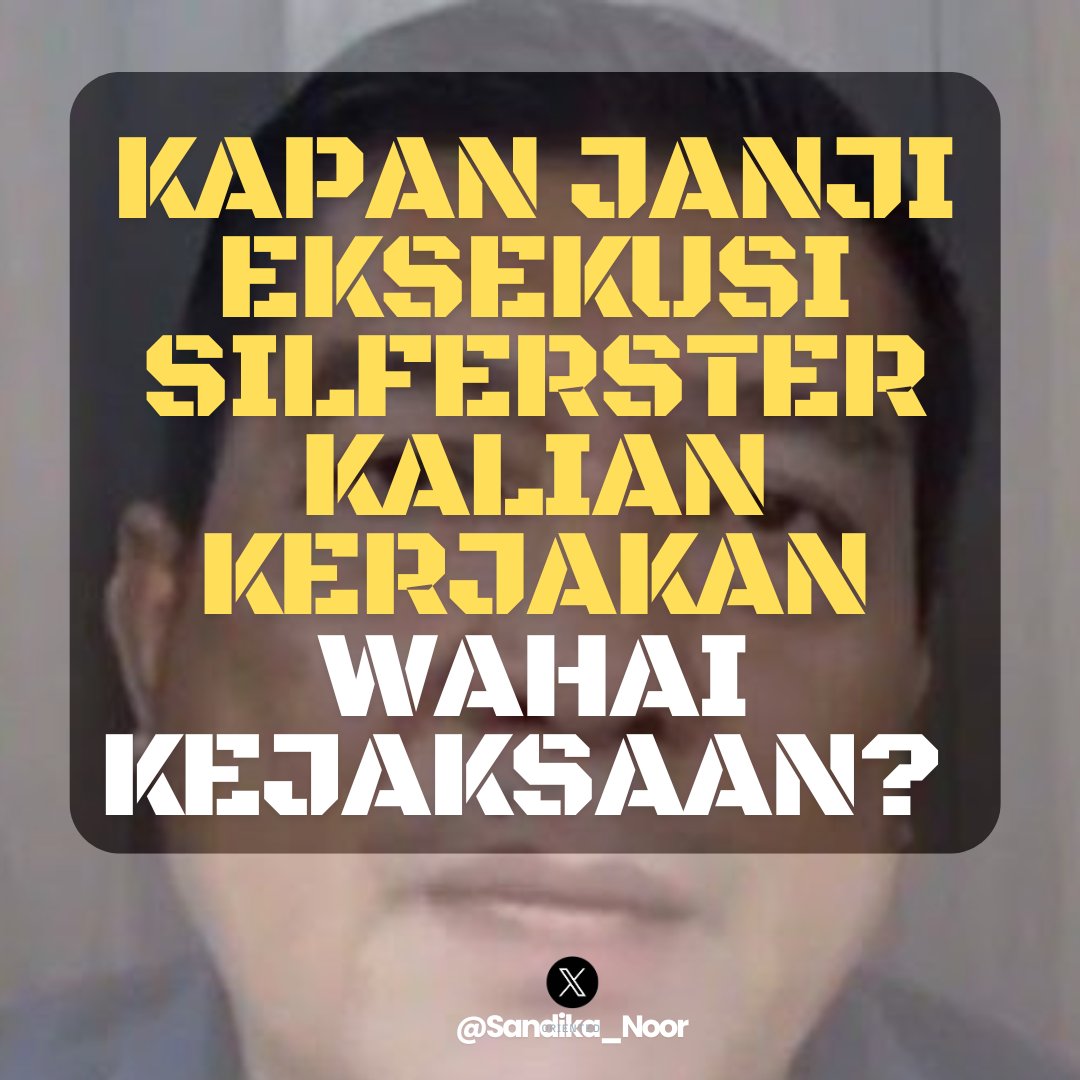 🦉🍉Pocut Sarina Kawom🍉 🦉 (@cutsarina5) on Twitter photo Sampe detik ini blm ada kabar penangkapan Silferster.
Bantu sebar biarbsampe ke mata <a href="/KejaksaanRI/">Kejaksaan RI</a>!!! 👍 Sampe detik ini blm ada kabar penangkapan Silferster.
Bantu sebar biarbsampe ke mata <a href="/KejaksaanRI/">Kejaksaan RI</a>!!! 👍