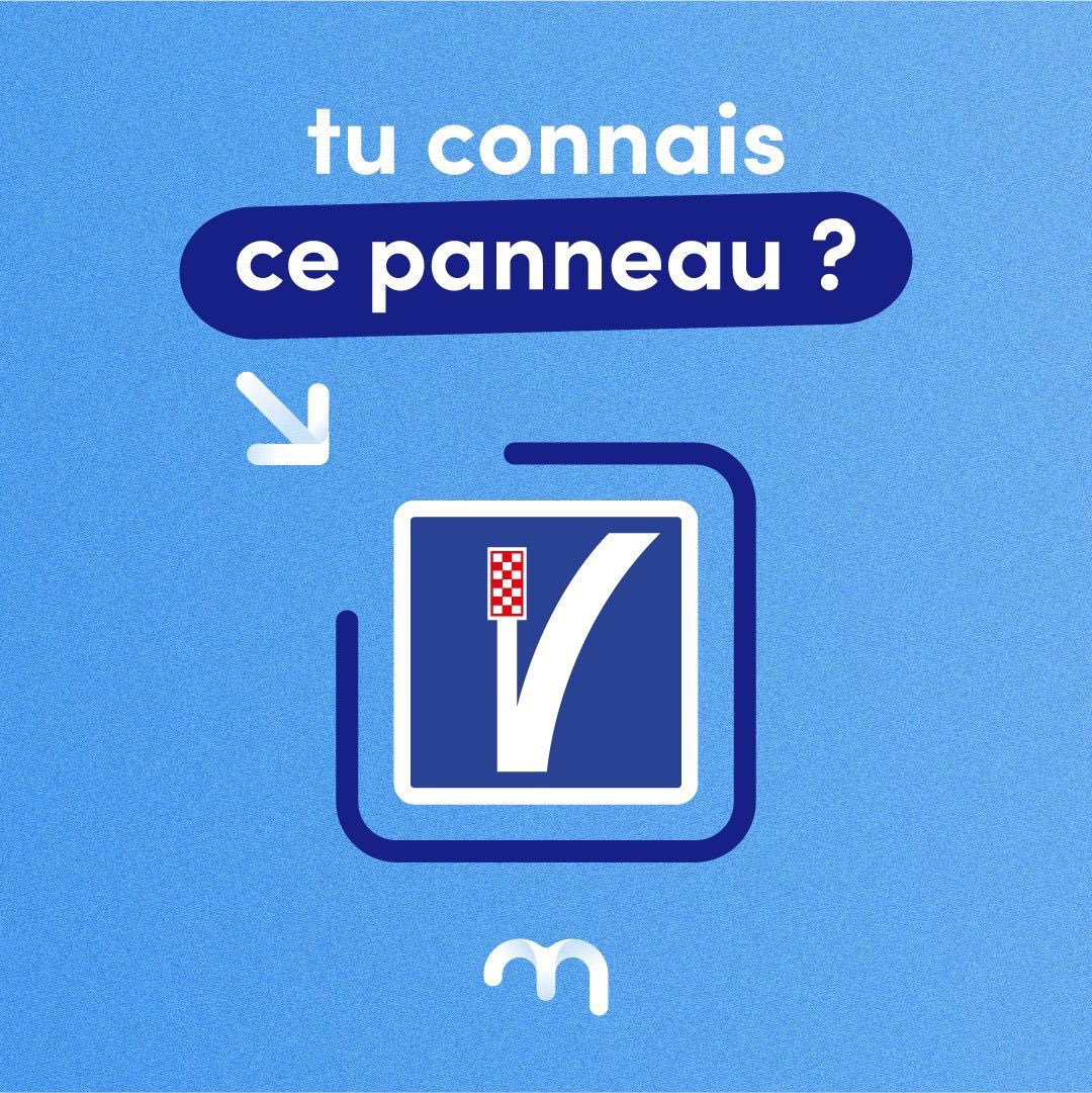 #MercrediQuizz avec <a href="/MobiliteClubFR/">Mobilité Club France</a> 🏁 À votre avis, que signifie ce panneau ?
<a href="/RoutePlusSure/">Sécurité routière</a>
