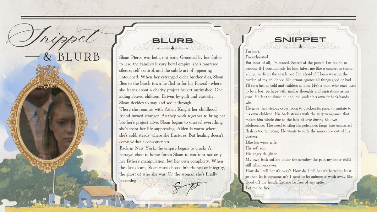 THE GREAT ALONE x LOVE &amp; OTHER WORDS  

UNDER MY OWN MAKING, an upmarket women’s fiction with: 

🌊 a scarred heiress 
🌊 estranged childhood friends turned lovers
🌊 hard-earned slow-burn romance
🌊 toxic family
🌊 coastal small town
🌊 found family

#questpit #Q #A #R #WF