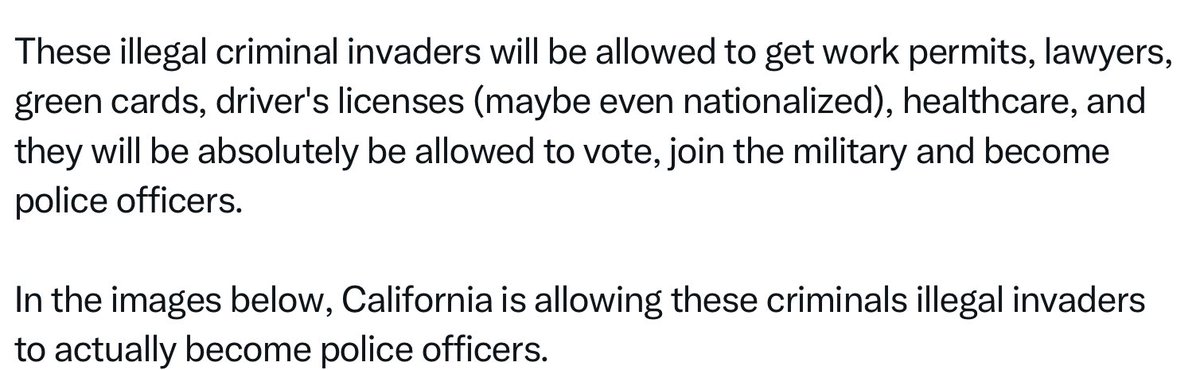 TonySeruga's tweet image. 🚨🚨🚨 Criminal Illegal Invaders Becoming Police Officers!
In January 2023 I shared the fact that criminal illegal invaders would be allowed to become police officers. It’s happening in dozens of states.
youtube.com/live/pwivo2pBL…