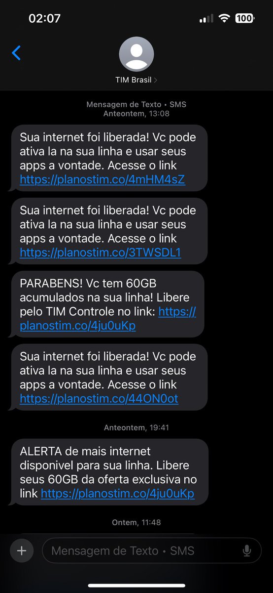 gb_babler's tweet photo. @TIMBrasil 13, TREZE FUCKING SMS no intervalo de 2 dias, 8 só ontem. Como que cancela isso bicho???? https://t.co/QlAmgEXL47