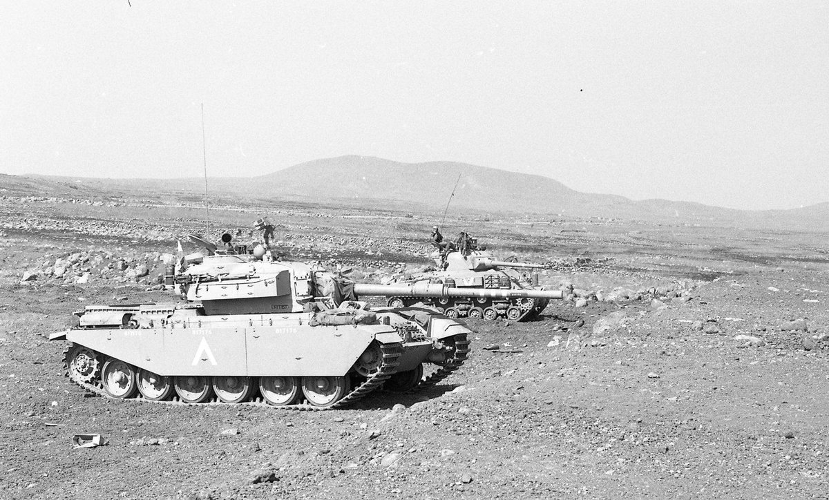 Israelitanknerd's tweet image. Shot Meteor of Battalion 61 and M-50 Sherman of Battalion 95 during The 1973 Arab-Israeli War. I have finished writing the section on Battalion 95 for my M-50 article.