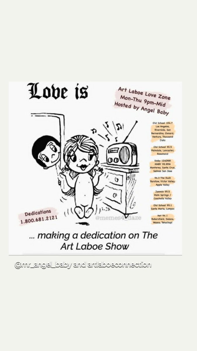 Ending my Taco Tuesday/Triple T Tuesday listening to The Art Laboe connection with Angel Baby.

<a href="/alyshadelvalle/">Alysha Del Valle</a> <a href="/RaideretteQT/">🖤☠️#1Raiderette☠️🖤</a>