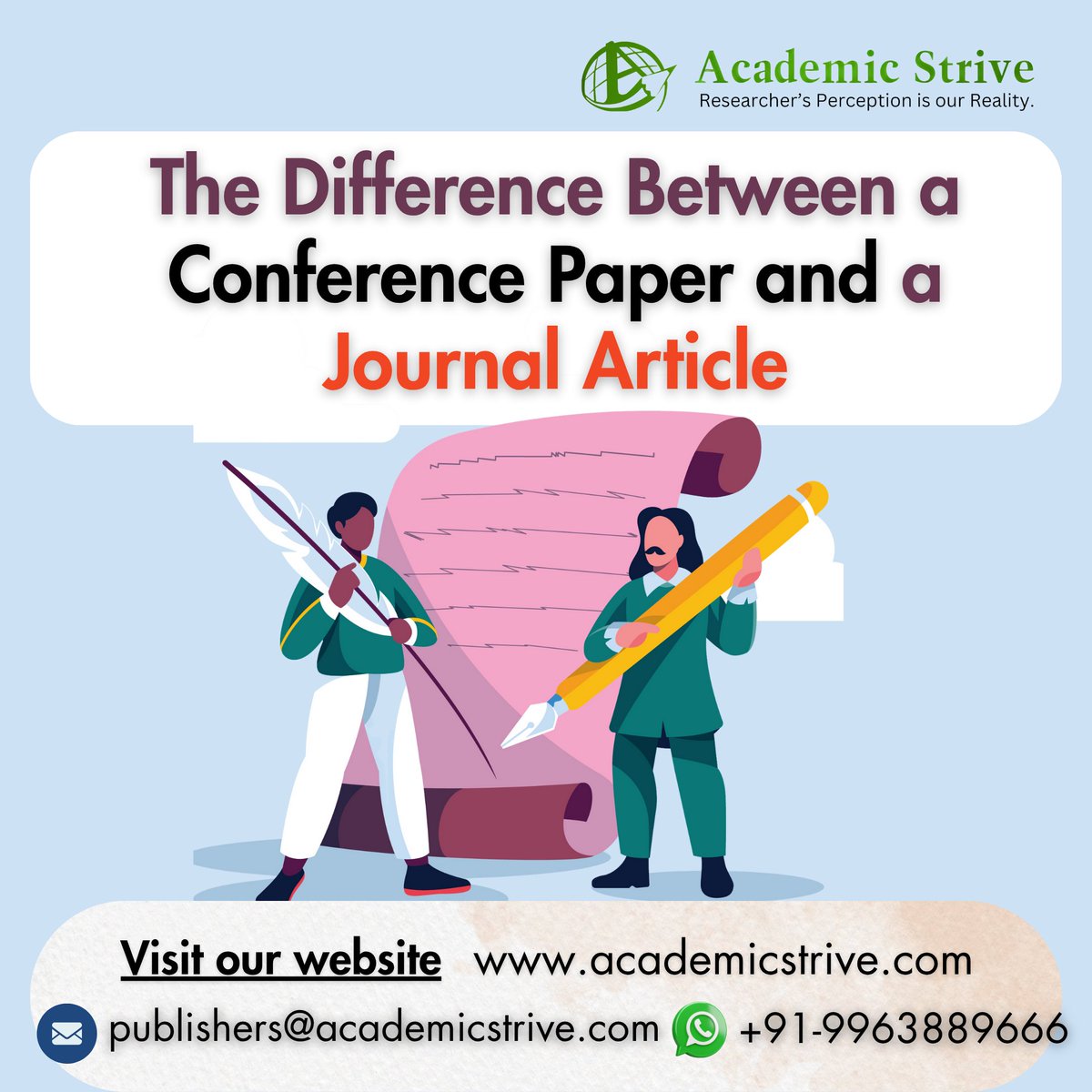 Conference Paper ≠ Journal Article!
Understand the difference in purpose, peer review, and publication value.
Master your academic publishing game.
#AcademicStrive
 #AcademicPublishing #JournalArticle #ConferencePaper #PhDLife #ResearchTips #OpenAccess #WritingAdvice #Academic