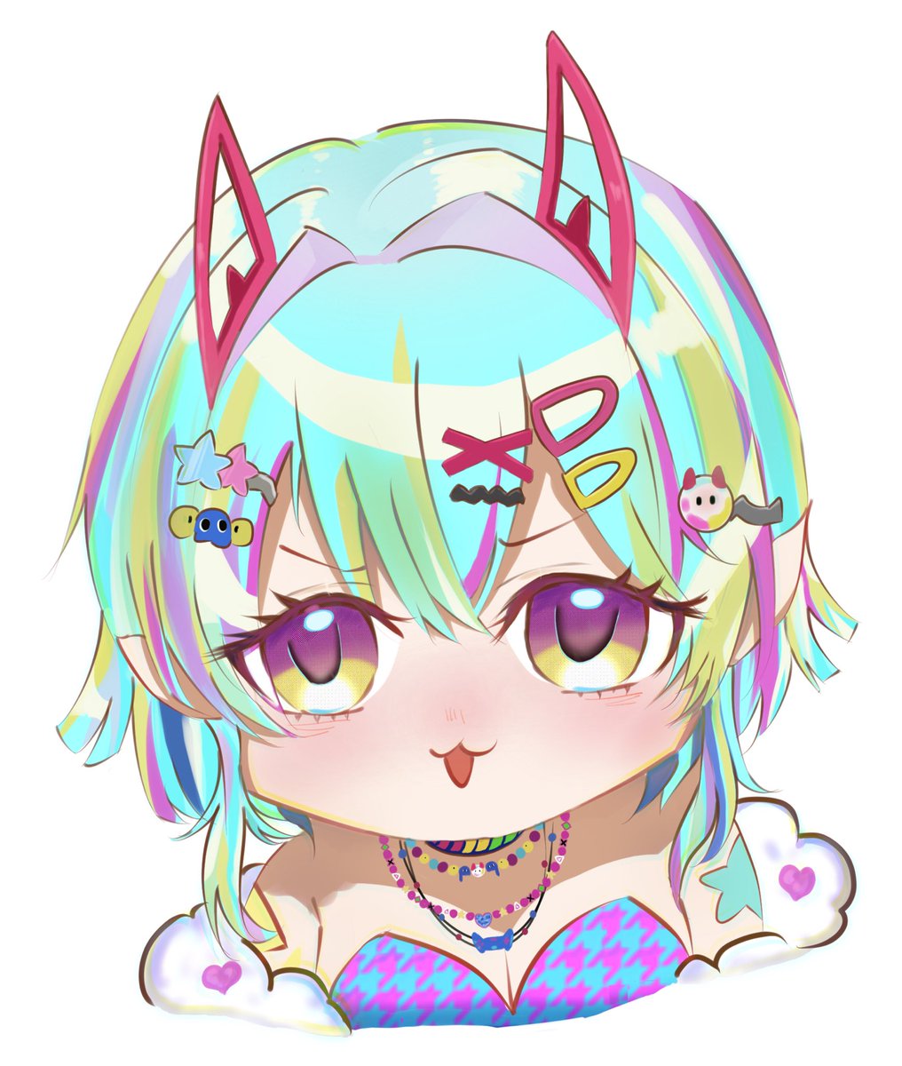 哈哈！天繪2.0怎麼可以貼圖都還是1.0！
剛好看到Bobo這個小ㄐㄅ表情太適合天繪了！
馬上獻出我的第一次委託！
㊗️天繪2.0快樂🤪
#天選之繪