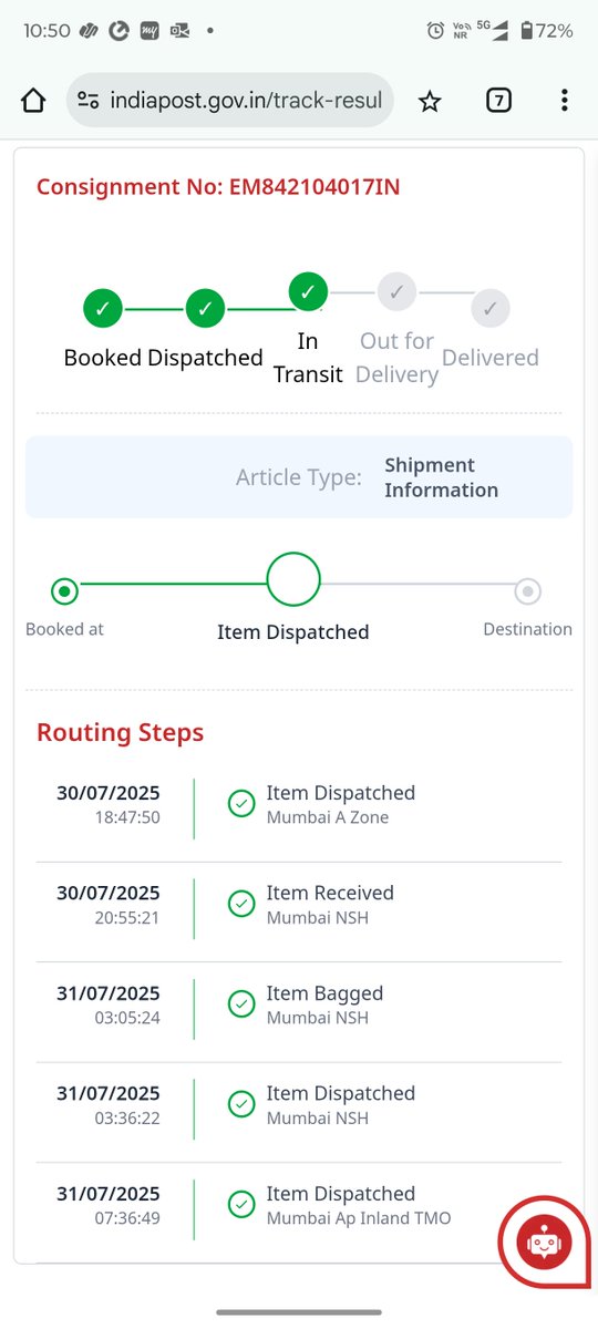 mayankvar's tweet photo. @IndiaPostOffice There is no update on both of the speed posts.
Could you please check and confirm the status https://t.co/skjIspjwt1