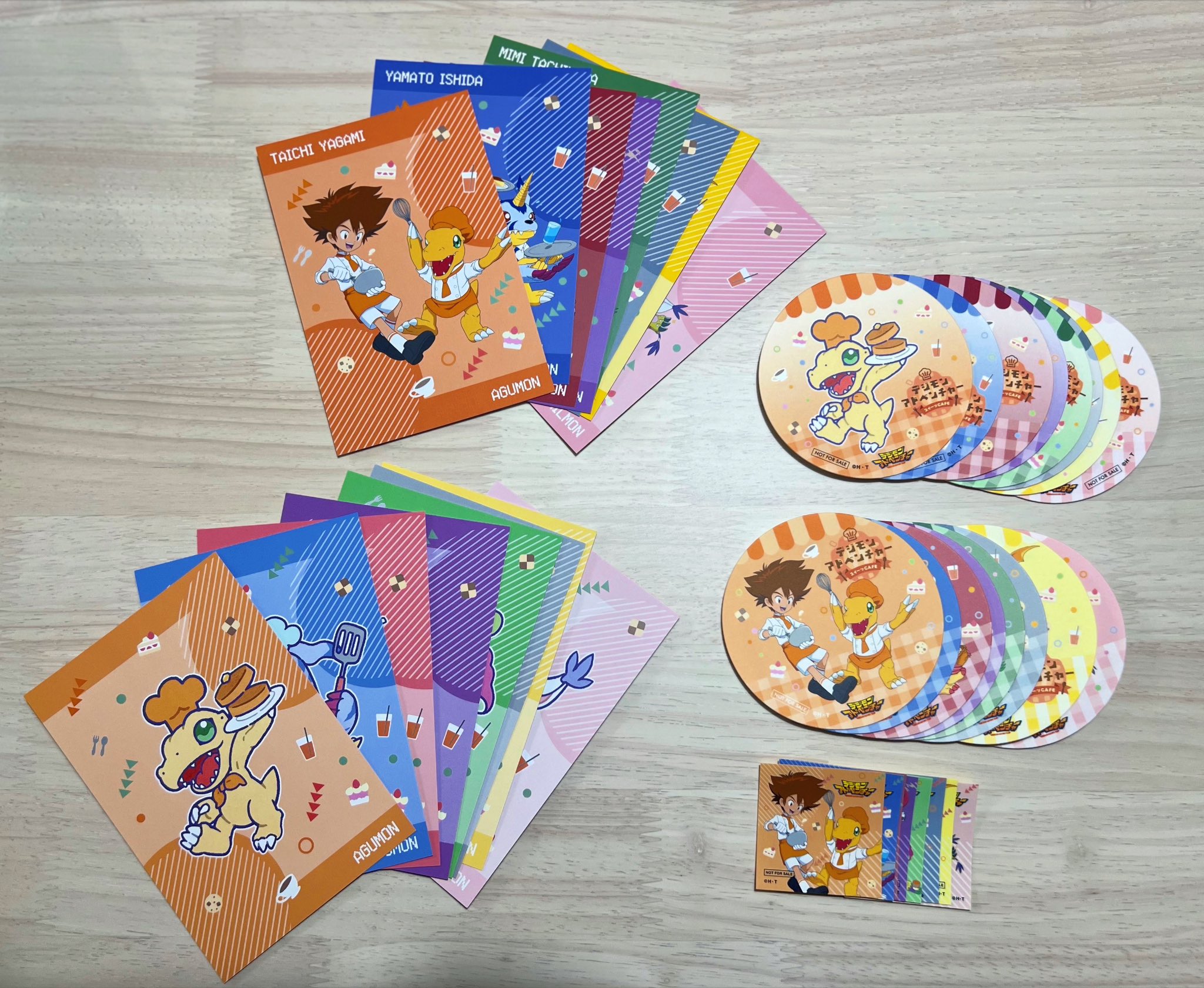 デジモンアドベンチャー25周年記念カフェ コレクションクリアカード コンプセット デジモンアドベンチャー25周年記念カフェ コレクションクリア