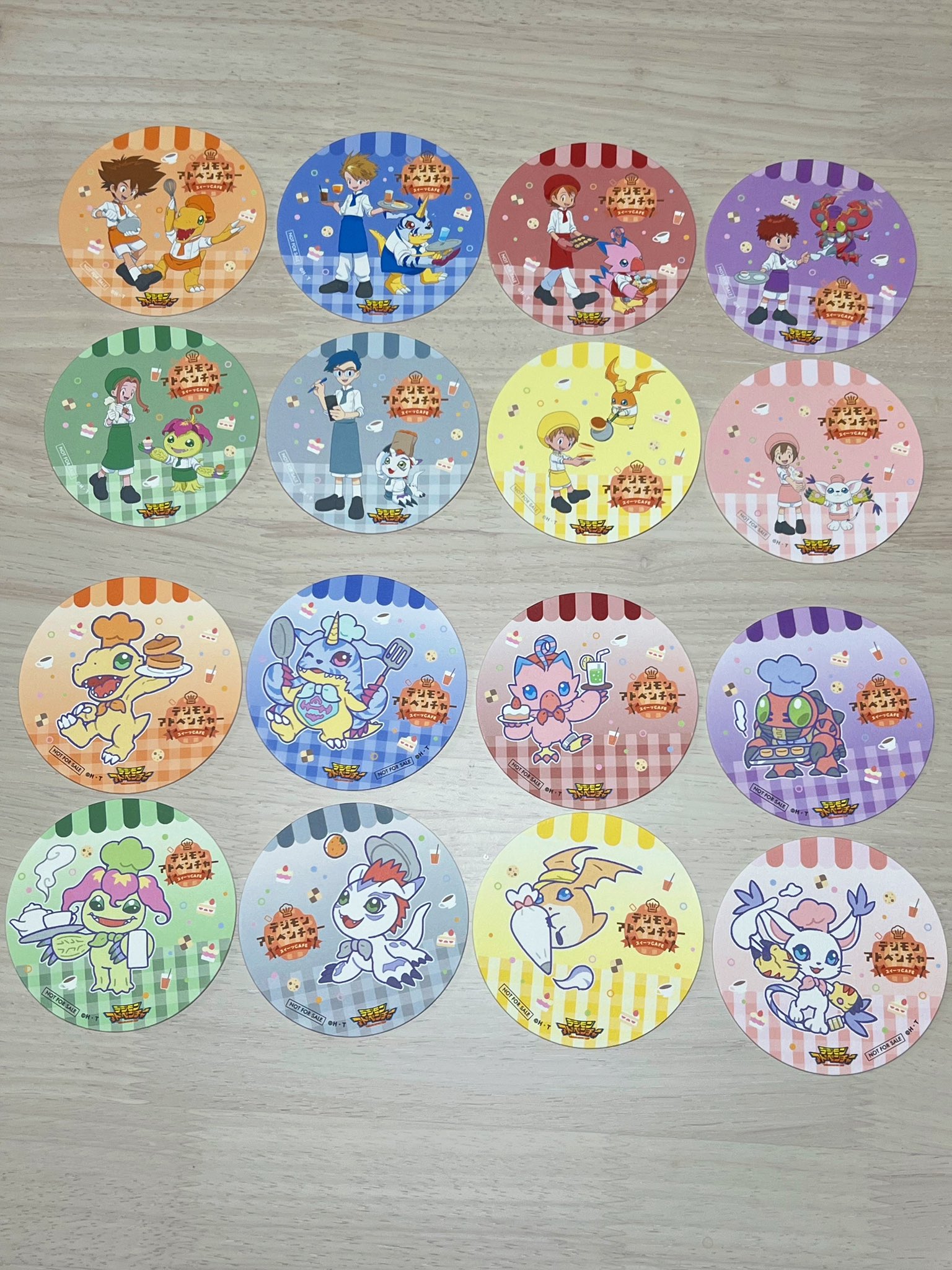 未使用　デジモン　ステッカー　コラボカフェ　ノベルティ　コンプセット 未使用 デジモン ステッカー コラボカフェ ノベルティ コンプ