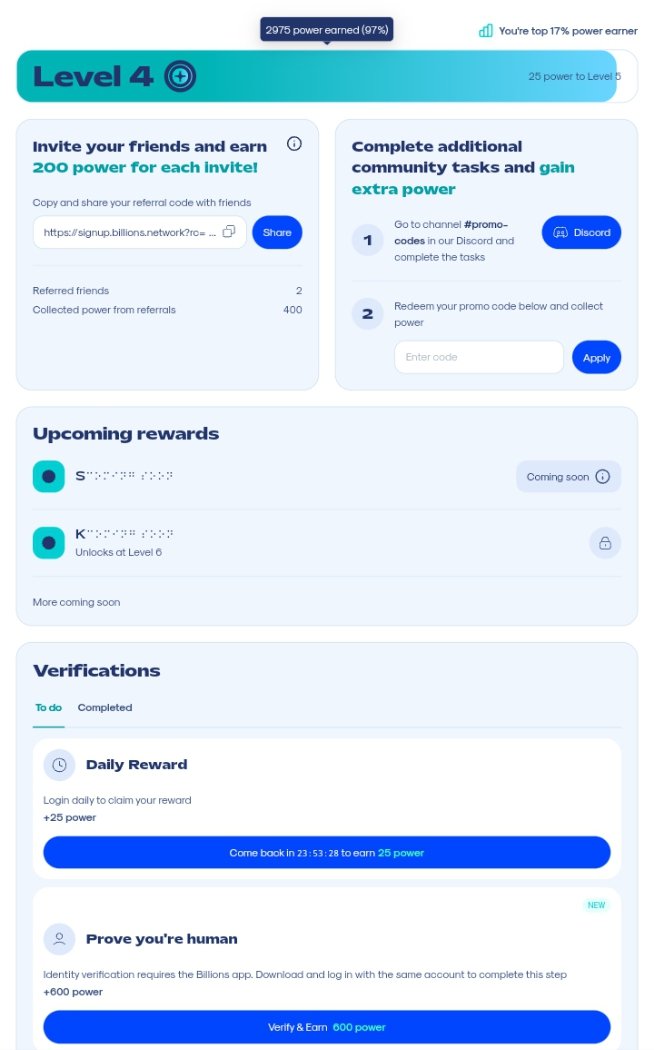 crypto_preach's tweet photo. Free Alpha for future billionaires!
@billions_ntwk is now on kaito, but me and my guys will be grinding the testnet as well, join me in farming billions, complete daily tasks and stack up points,install the app,get verified and wait for MAINNET!  

https://t.co/KrKEJu49N4 https://t.co/dXBsUhQg5B