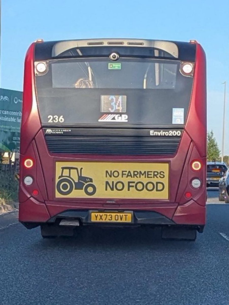 On the buses.