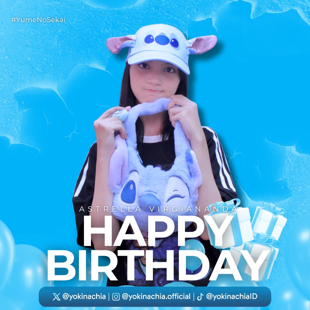 YOKINACHIA #GanbareChia (@yokinachiaid) on Twitter photo Heppy besdeyy Teh <a href="/A_VirgiJKT48/">Astrella Virgiananda</a> π«°
Ciee udah nambah umurnyaπ€, sehat terus yaa, jangan mudah menyerah, dan jangan bosan buat orang tertawa sama tingkahmu yaπ, lop yuuπ€π€
#YumeNoSekai Heppy besdeyy Teh <a href="/A_VirgiJKT48/">Astrella Virgiananda</a> π«°
Ciee udah nambah umurnyaπ€, sehat terus yaa, jangan mudah menyerah, dan jangan bosan buat orang tertawa sama tingkahmu yaπ, lop yuuπ€π€
#YumeNoSekai