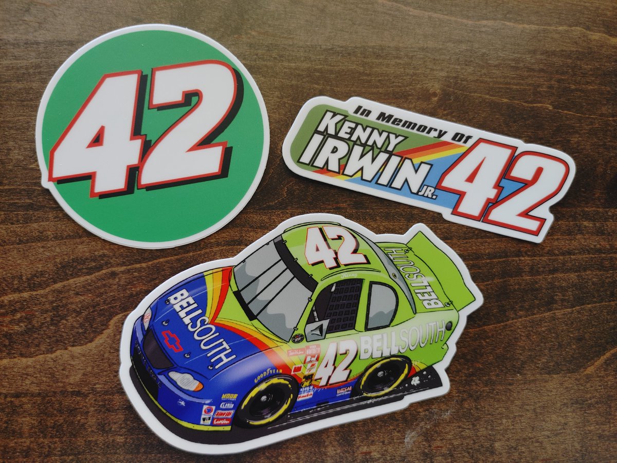 New item in the #LASTCAR Store!

Pick up this bundle of three custom Kenny Irwin, Jr. stickers, featuring a design of the car by the talented <a href="/BrunoRafael_46/">ComicsByBruno / BonecosDoBruno</a>

STORE: ebay.com/itm/3361102112…