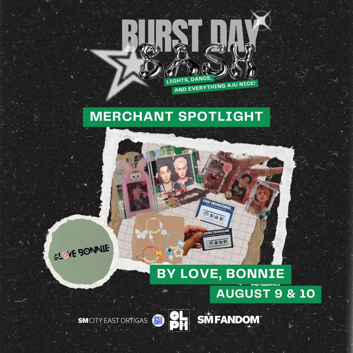 CaratLandPH's tweet photo. Burst Day Bash Merchant Spotlight!

Get ready to shop 'til you drop!

🛍️ Check out Haebaragi Studios for cute noot noot &amp; baby pic keyrings!
🛍️ Grab a bias nameplate, "bf coded" keyring,or A4 photo of your bias from By Love, Bonnie!

 They will be there on Aug 9-10! #BurstDayBash https://t.co/RCsy08pQgA