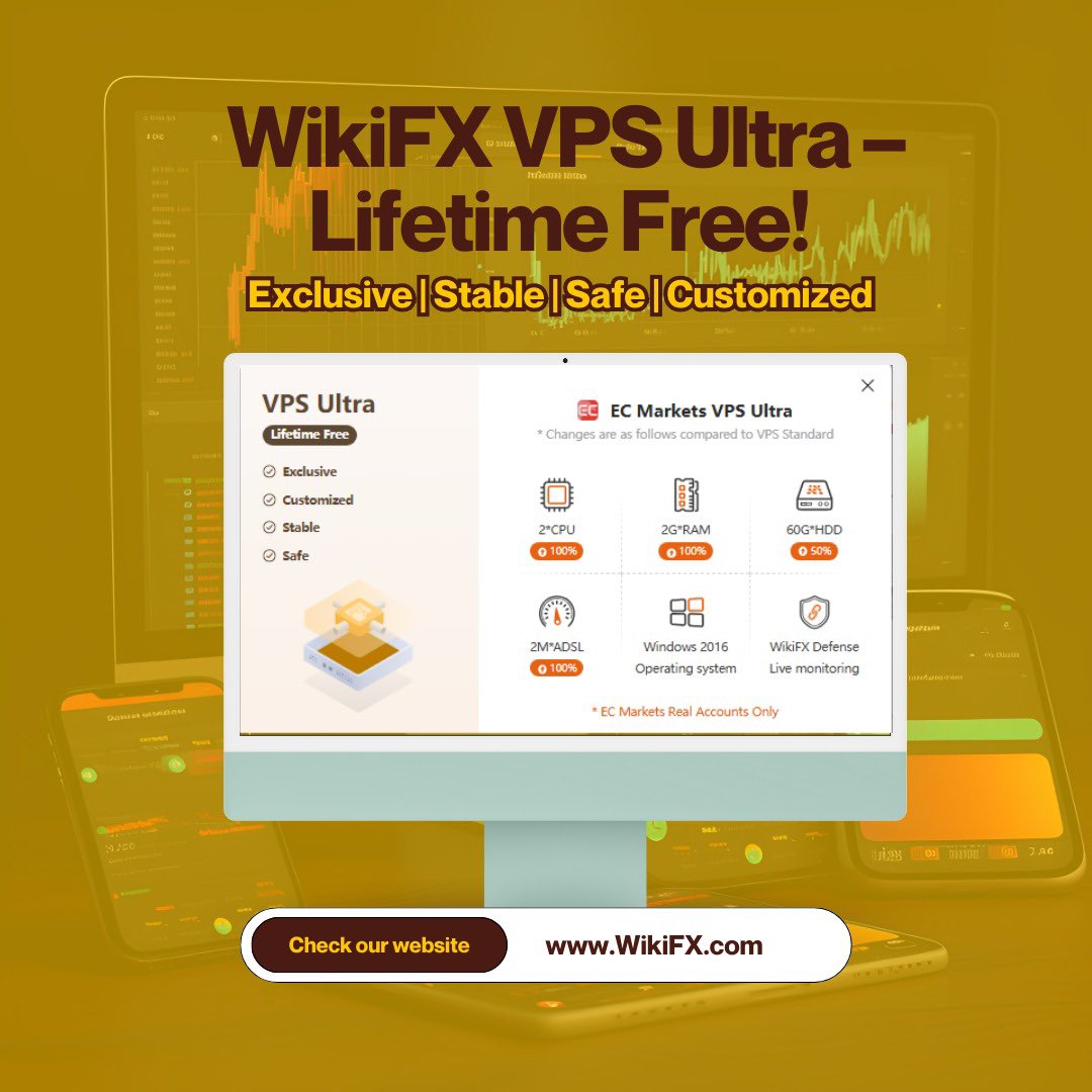 🚀 Upgrade Your Trading with WikiFX VPS Ultra! 🌍✨

Want to learn more ? Click here - cloud.wikifx.com/en/?source=hMa4

Experience exclusive, customized, stable, and safe trading with WikiFX VPS Ultra – available Lifetime Free! 🔥

✅ 2CPU &amp; 2GRAM for smooth performance 🖥️
✅ 60G*HDD for