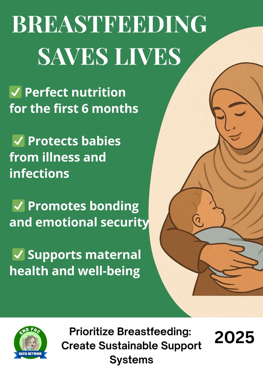 🤱 Breastfeeding is life-saving.
It’s natural, powerful, and every mother deserves support.
Let’s prioritize breastfeeding together. 💚
#WBW2025 #SupportMothers #HealthyStart