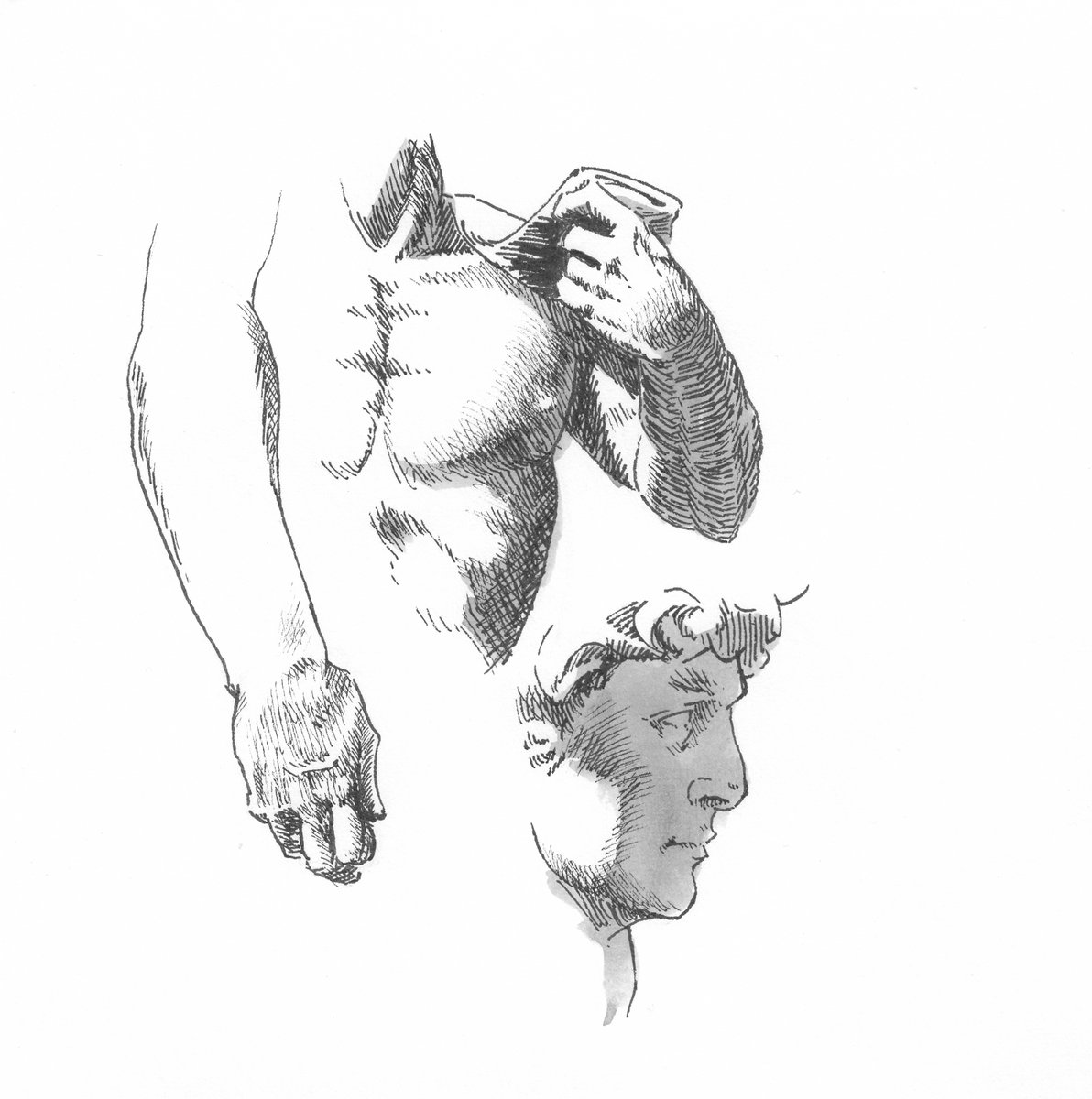 JeromeCorsi's tweet photo. David in Marseille Prado Beach 2 - Details

Pursuing my unrusting inking

#illustration #drawingink #sketchbook #sketchbookdrawing #inkdrawing #drawing #pencildrawing #inksketch #draweveryday #sketchaday #sketchdaily #inkandpaper #drawing #marseille #provence #Prado https://t.co/iCLnRbF4u3