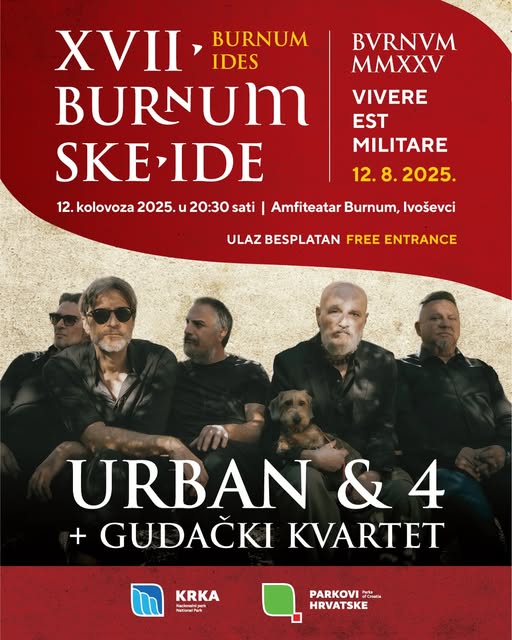 🎶 A magical night at the Burnum amphitheatre!

Under the stars, Damir Urban &amp; 4 + string quartet bring music to life where history meets emotion.

📍 Burnum
📅 Aug 12
🎟️ Free entry – all are welcome!