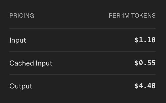 kai_developer's tweet photo. @ryanseanbadger @euboid Well, gpt-oss is supposed to compare with O3-mini, which is $4.40/M output tokens. OP is getting $0.6/M for supposedly similar performance. https://t.co/6yyKCzYGqA