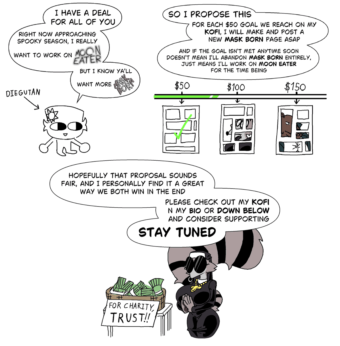 Proposal
💵 for 🦝
⌚️ for 🐺