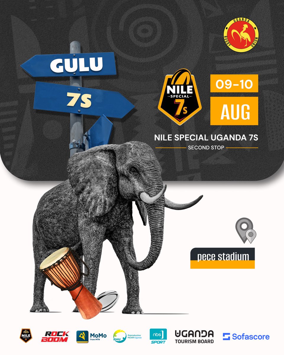 Hello world! 
You are welcome to Gulu. 
As we host the Gulu 7s, come ready for serious rugby action. 
#watekkacel
#Falconsbownow
#PrideofGulu

#VisitGulu