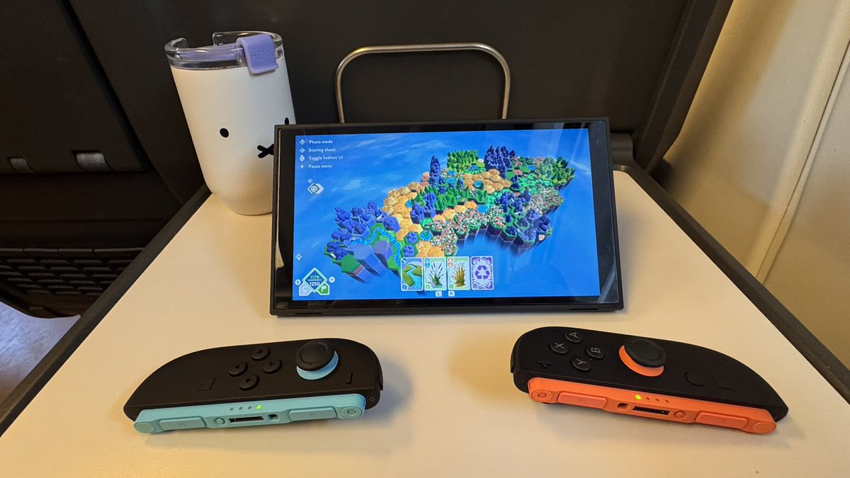 This week’s travel game is Preserve. A lovely tile based city builder where you select cards and place elements. Not only do you place them, you have to make spaces inhabitable and create room for the animals. It is real tricky to reach all the point thresholds! #NintendoSwitch2