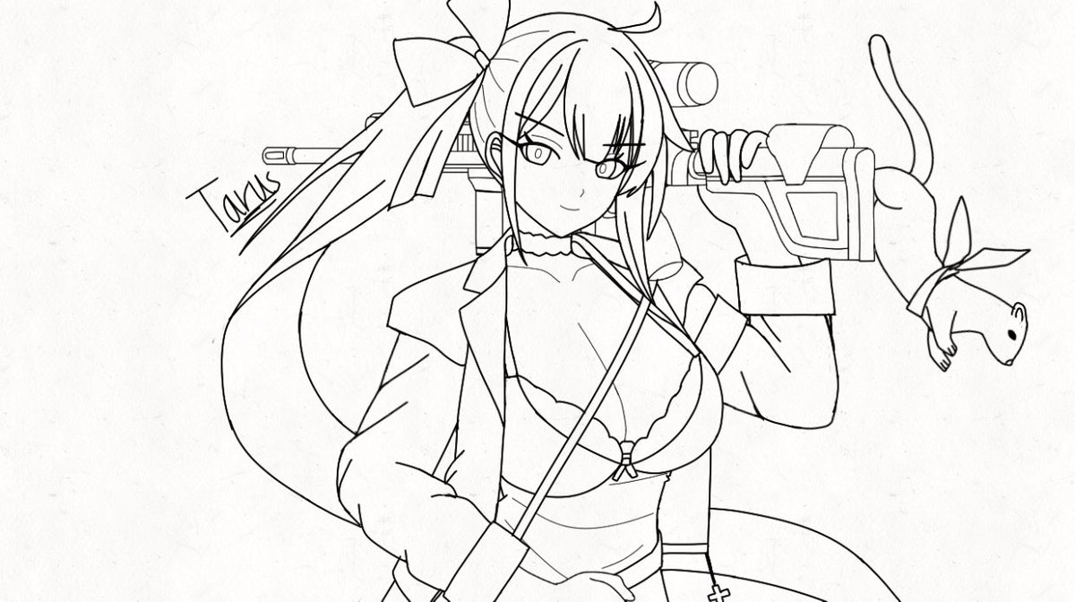 Belgium pew pew rifle :D

#GFL #Girlsfrontline #FAL #少女前线 #ドールズフロントライン #소녀전선