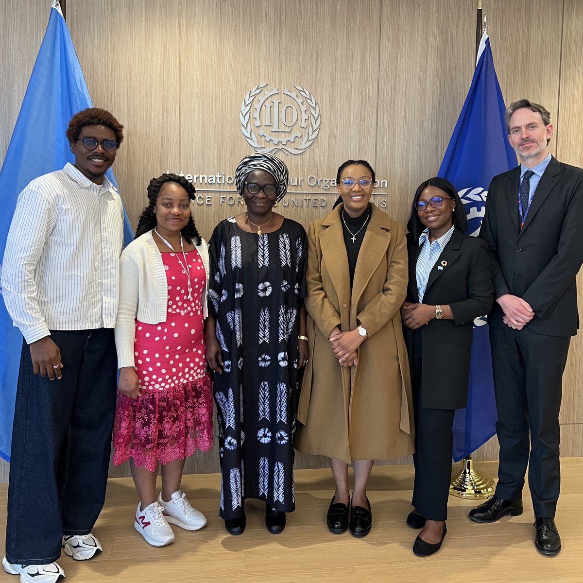 __kucheli's tweet photo. Honoured to engage with Madam Cynthia Samuel-Olonjuwon, Special Representative to the UN and Director of the ILO Office.

#HLPF2025 #DecentWork #YouthEngagement #InternationalLabourOrganization https://t.co/hEIxKzRCUW