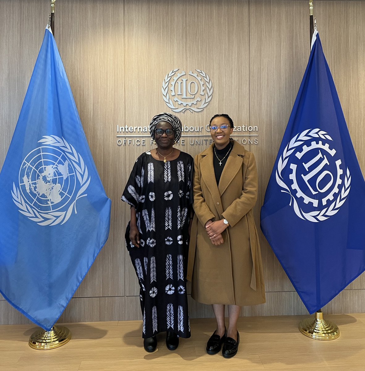 __kucheli's tweet photo. Honoured to engage with Madam Cynthia Samuel-Olonjuwon, Special Representative to the UN and Director of the ILO Office.

#HLPF2025 #DecentWork #YouthEngagement #InternationalLabourOrganization https://t.co/hEIxKzRCUW
