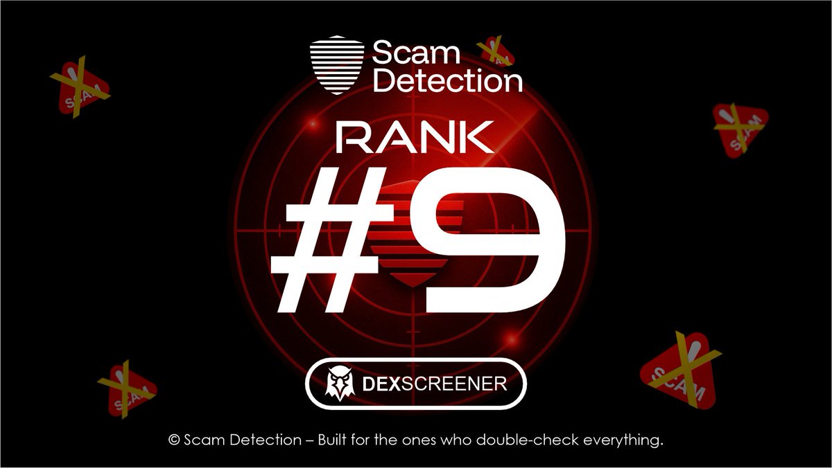 scamdetection_'s tweet photo. $DETECT holding strong at Top#9. This is just the beginning. 🔥
https://t.co/QixKjKz5Zy https://t.co/8rmXsCs7Di