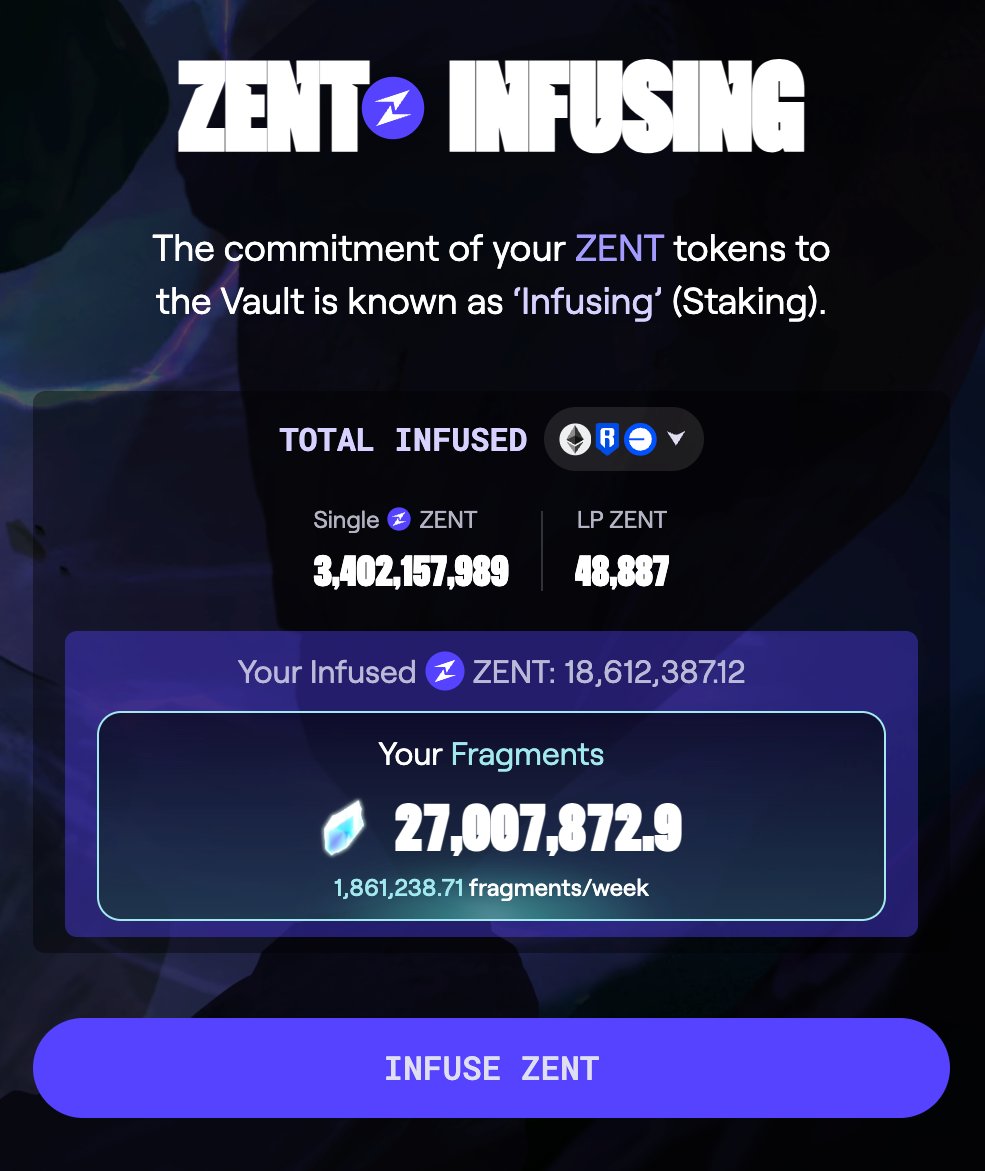codeit (@investingsadhu) on Twitter photo GM <a href="/zentry/">Zentry ⚡</a> fam 💙
27M fragments and still growing everyday 😍
Infused some more $ZENT 🔥
It looks like Zentry 2.0 will come once I infuse more than 20M ZENT; is this correct <a href="/OP_hodl3r/">𝓐𝓳𝓮𝓳𝓮 ₿𝓻𝓪𝔃𝓸𝓻𝓯 ∞/21M (✈️,🏨)</a>? 👀
Anyway, now I am back to Zapping again.
Community should share their projects on both GM <a href="/zentry/">Zentry ⚡</a> fam 💙
27M fragments and still growing everyday 😍
Infused some more $ZENT 🔥
It looks like Zentry 2.0 will come once I infuse more than 20M ZENT; is this correct <a href="/OP_hodl3r/">𝓐𝓳𝓮𝓳𝓮 ₿𝓻𝓪𝔃𝓸𝓻𝓯 ∞/21M (✈️,🏨)</a>? 👀
Anyway, now I am back to Zapping again.
Community should share their projects on both