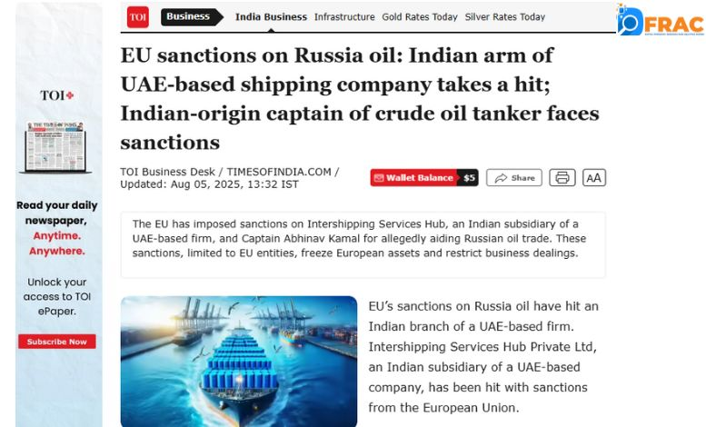 DFRAC_org's tweet image. #Fact_Check

DFRAC searched for the viral claim on the internet and found it to be misleading. When we looked for the viral statement on the internet, we found no media reports or articles stating that the EU has imposed sanctions against India for buying oil from Russia and…