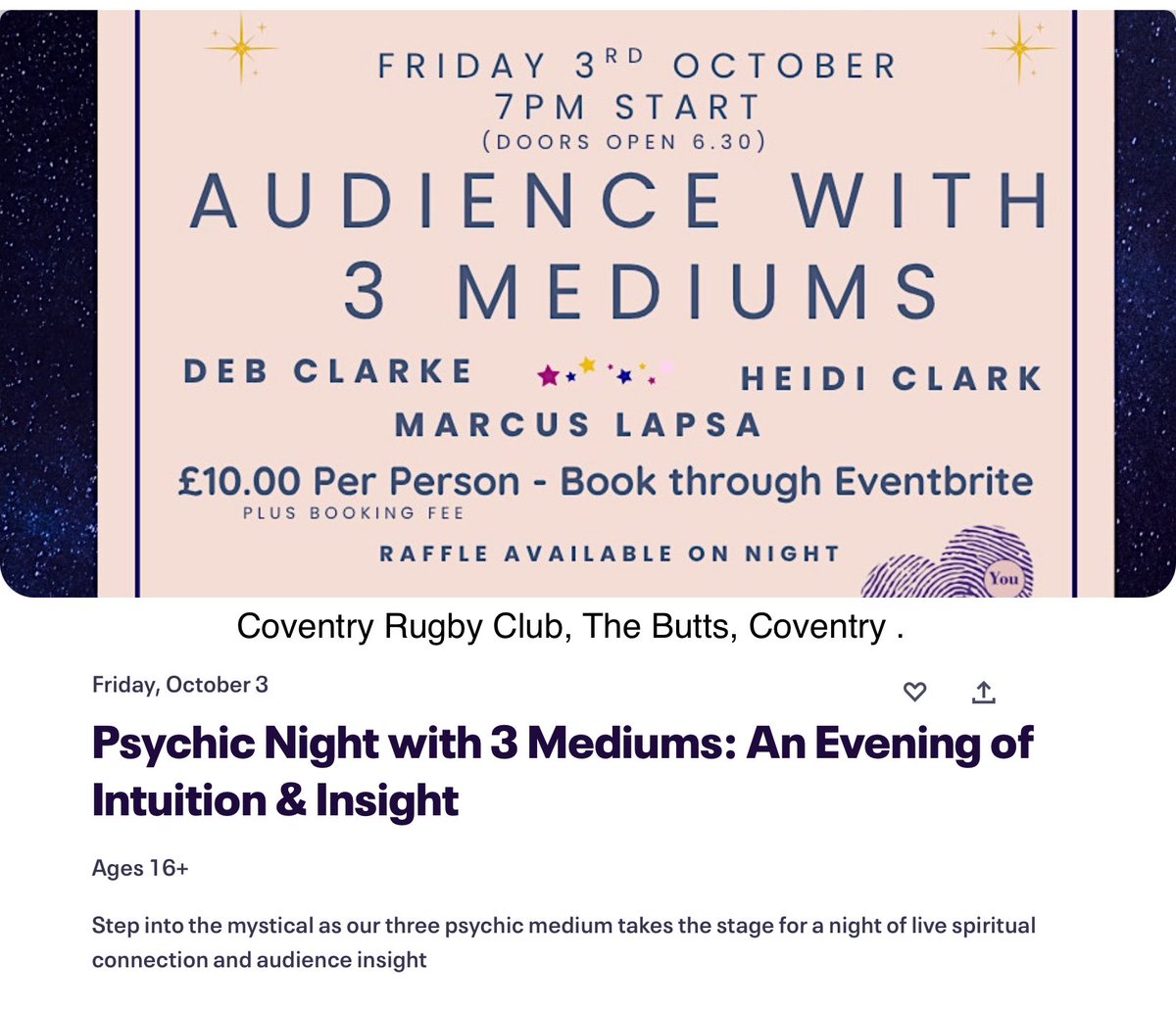 mediumDebClarke's tweet image. Charity Event, Coventry