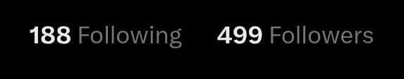 Almost at 500, can we make it happen by tomorrow morning?