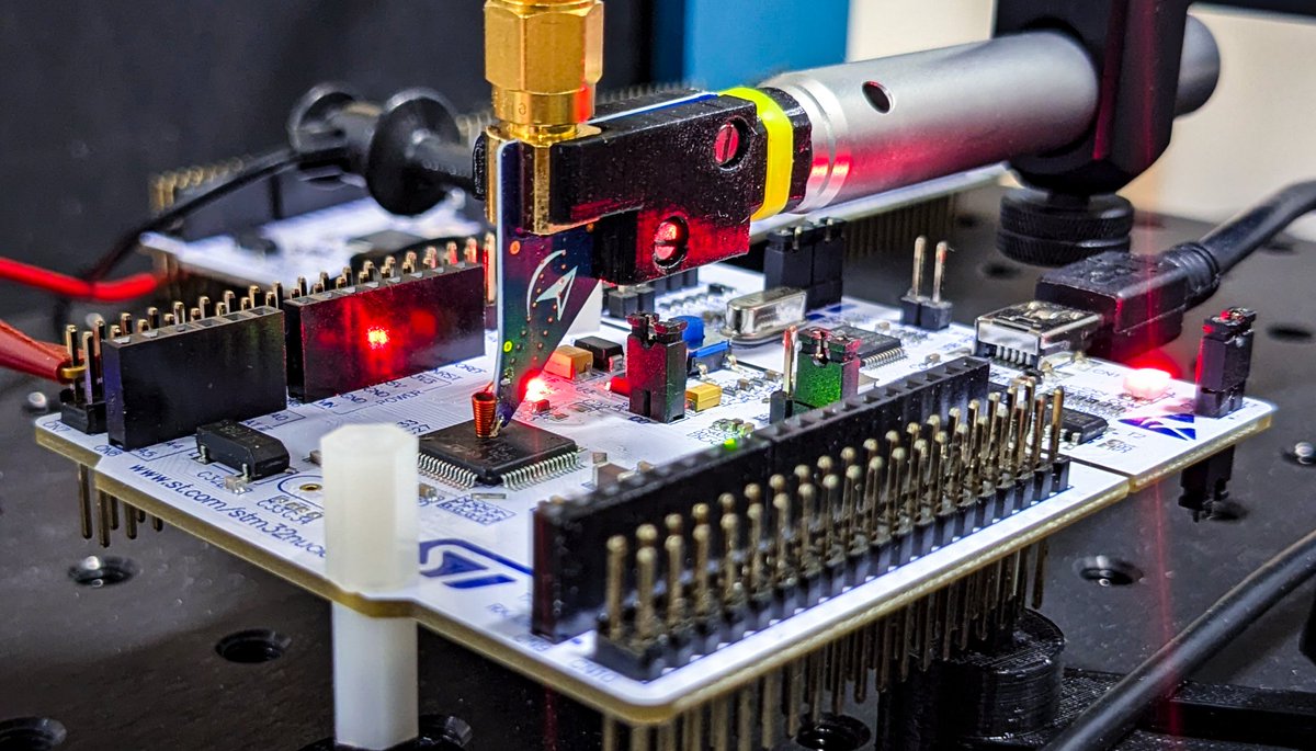 🆕 ML-KEM (Kyber) starter kits for STM32 A compact, hands-on lab that  guides you through a full side-channel attack on an unprotected ML-KEM MCU  implementation. https://t.co/6UNFcVsyWQ #pqc #sidechannel