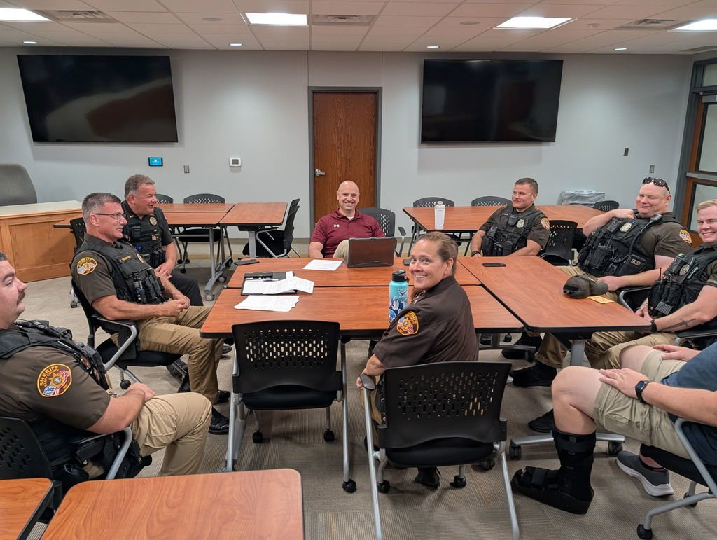Mr. Sortino met with SROs and Sarpy County officers to plan for the year. Together, we’re working to build strong connections with students so they always have a trusted adult in times of need. #BeGretnaGreat