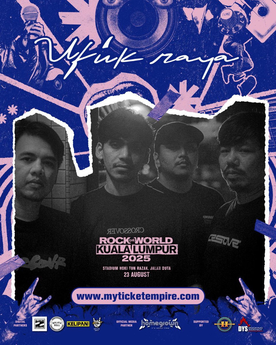 Selami dunia magis UFUK RAYA… arkitek landskap bunyi yang menembusi batas realiti di Rock The World KL 2025! ✨

🎟️ RM90 Phase 2 tickets moving fast. Lock yours now! Link in bio.

🗓️ Sabtu | 23 Ogos 2025
📍 Stadium Hoki Tun Razak, Jalan Duta, KL

#RTWKL2025