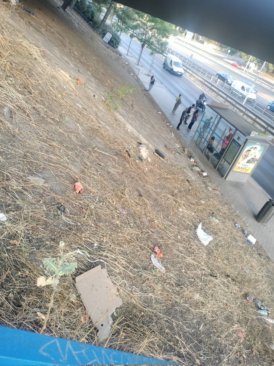 La_Rubita69's tweet photo. @Lineamadrid denunciado Mill de veces. El terraplén bajo el puente de los capuchinos de asco. #usera #warripop #rutadelacaca @jmd_usera @AVVBarrioMosca https://t.co/BDnDzZmen2
