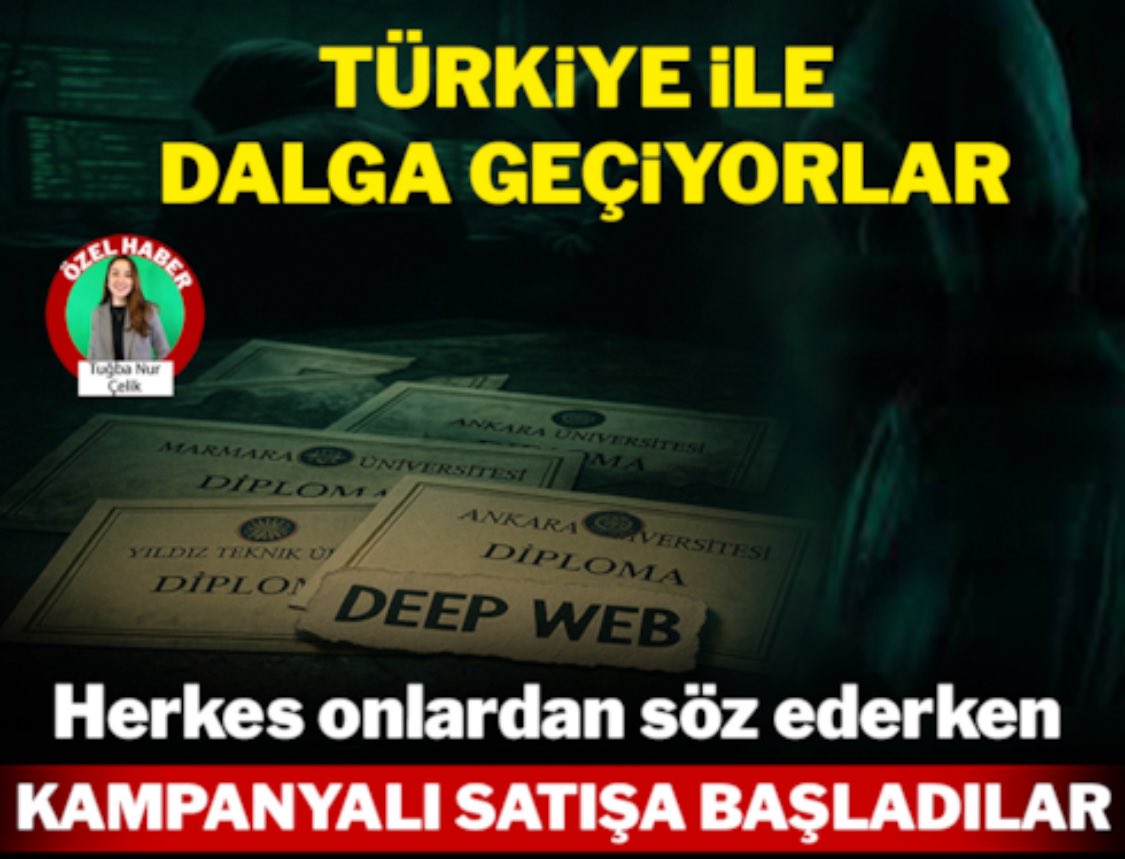 Çete indirime gitti!

Ankara Cumhuriyet Başsavcılığı 'sahte diploma' soruşturması yürütürken çetenin 'Deep Web' üzerinden sahte diploma satışını sürdürdürdüğü ortaya çıktı. 1500 dolar üzerinden satışa sunulan diplomalara artık 1000 dolar isteniyor. (Tuğba Nur Çelik/Sözcü)