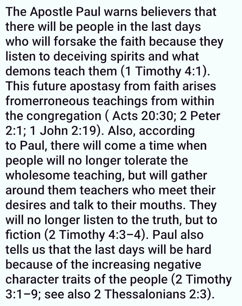 Aposle Paul is warning ‼️