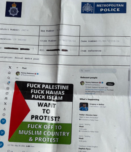 LittleBoats 🇬🇧NI🏴🏴En (@littleboats2020) on Twitter photo <a href="/TRobinsonNewEra/">Tommy Robinson 🇬🇧</a> was arrested for posting this
Why? as this was a comment on those who celebrate on our streets the Hamas savages who filmed a starving hostage digging his own grave, strangled 2 small children to death & raped, kidnaped & killed inocent people on Oct 7
It is <a href="/TRobinsonNewEra/">Tommy Robinson 🇬🇧</a> was arrested for posting this
Why? as this was a comment on those who celebrate on our streets the Hamas savages who filmed a starving hostage digging his own grave, strangled 2 small children to death & raped, kidnaped & killed inocent people on Oct 7
It is