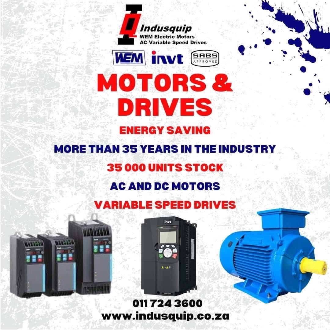 😊🍀🇿🇦☝️ It’s another fantastic day in Africa - have a good one 😊 and stay in touch 😎🍀🔥

💥💥 Breakdowns - New Projects Massive Energy Saving 💥💥 
 
IF YOU NEED IT “EX STOCK” – CONTACT US  

WEM Low voltage Electric Motors 

Sales@indusquip.co.za

indusquip.co.Za