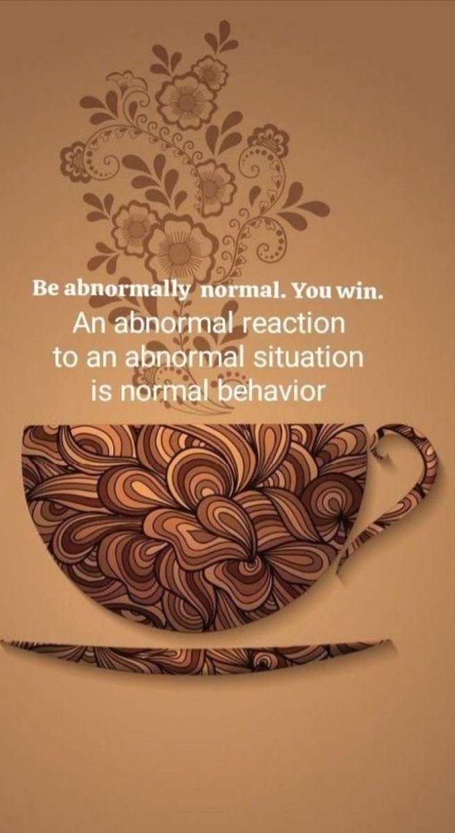 MajorWaheed's tweet image. You win if you are #Abnormally NORMAL, an #Abnormal REACTION is a #Normal BEHAVIOR in an ABNORMAL situation, #IAm
#Wisdom #MentalHealth #Mindset #LifeMantra 
#Wednesdayfeelings
#WednesdayThought
#WednesdayVibes #Faith #Joy #JoyTrain #JoyLand #SuccessTrain 
@KariJoys @gary_hensel