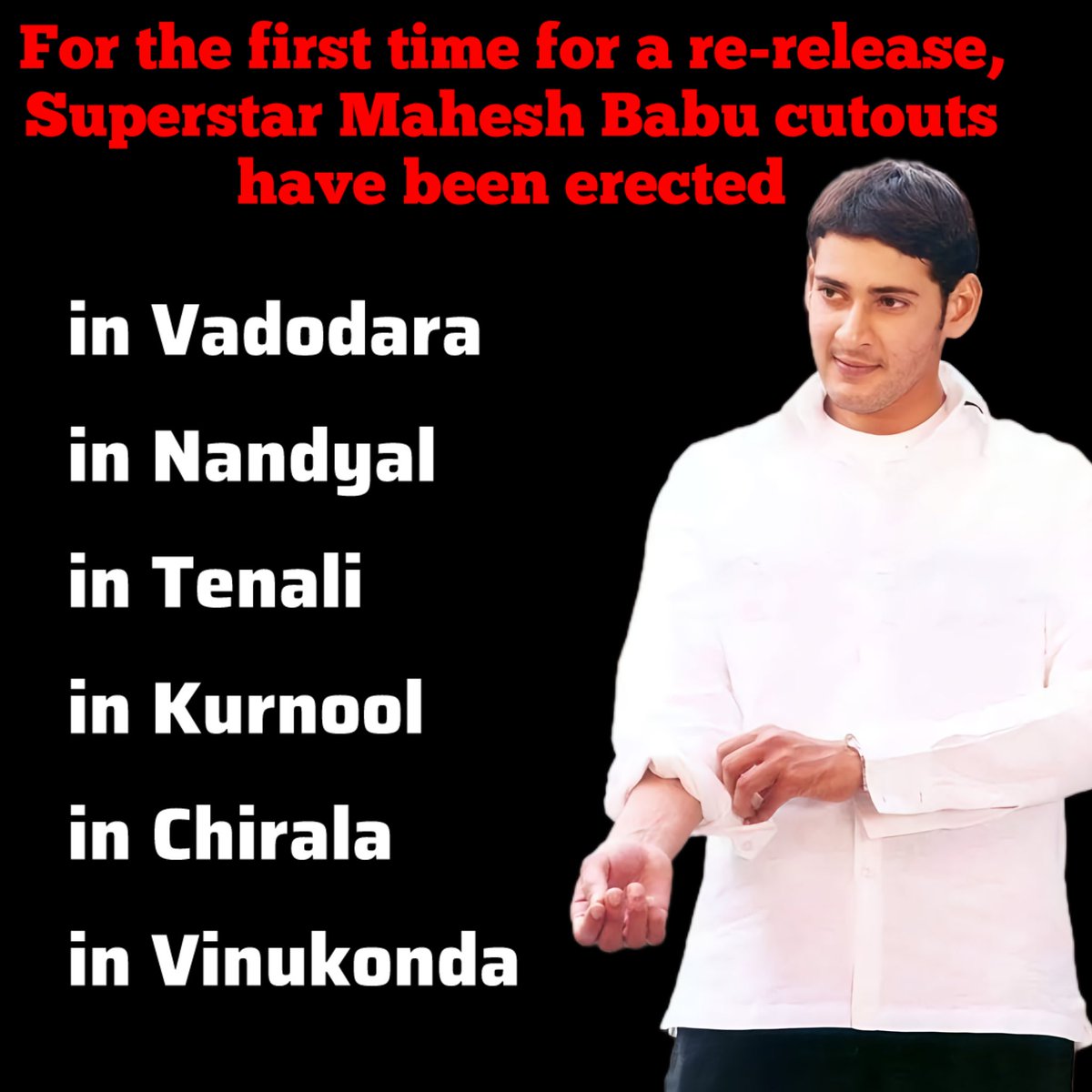 MASSIVE CELEBRATIONS ARE PLANNED EVERYWHERE 💪🔥

#SSMBGoldenYearCelebrations
#SSMB29 #Athadu4K