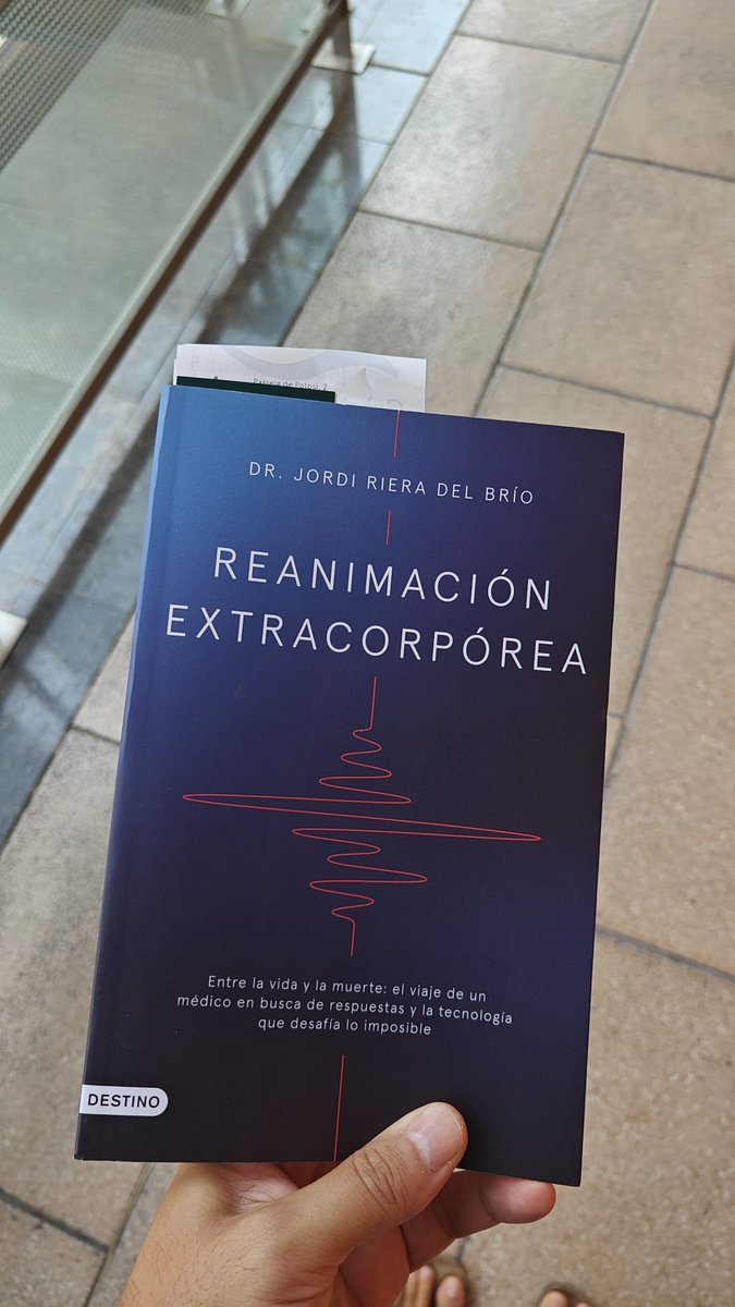 Jordi Riera (@jrdelbrio) on Twitter photo #Reanimaciónextracorporea entre los recomendados de <a href="/casadellibro/">Casa del Libro</a> en La Maquinista (Barcelona).
Entre lo terrenal, la introspección y la crítica contemporánea. Hablo de la vida y la muerte. Ocho historias reales #ECMO.
Magia? #Resucitar, en el fondo, es ciencia. #Reanimaciónextracorporea entre los recomendados de <a href="/casadellibro/">Casa del Libro</a> en La Maquinista (Barcelona).
Entre lo terrenal, la introspección y la crítica contemporánea. Hablo de la vida y la muerte. Ocho historias reales #ECMO.
Magia? #Resucitar, en el fondo, es ciencia.