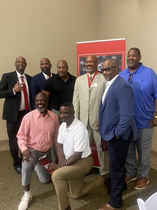 Former Permian outstanding receiver Lloyd Hill is now in the SWC (Southwest Conference) Hall of Fame, Texas High School HOF, and Texas Tech HOF!  He was inducted during the luncheon today at the Texas Sports Hall of Fame in Waco.
Congrats #18!