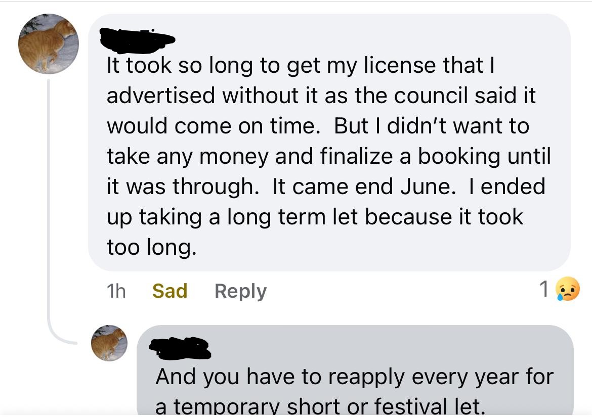 SaveSelfCatering (@savescscotland) on Twitter photo <a href="/Edinburgh_CC/">The City of Edinburgh Council</a> short term let licensing for locals letting for a few weeks during the summer is going well then. Too slow in licensing. Too slack in policing. The law is an ass & the black market that's resulted proves it. #SaveSC <a href="/Edinburgh_CC/">The City of Edinburgh Council</a> short term let licensing for locals letting for a few weeks during the summer is going well then. Too slow in licensing. Too slack in policing. The law is an ass & the black market that's resulted proves it. #SaveSC