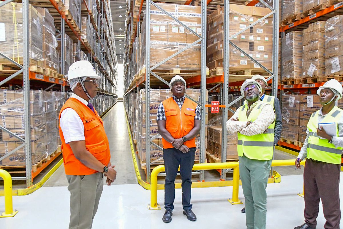 Thank you, Vision Group CEO <a href="/nyamadon/">Don Wanyama</a>, and your team for visiting <a href="/nmsuganda/">NMS Uganda</a> yesterday.
We look forward to advancing health advocacy and disease prevention together.

Frame 2:
Inside our 30,000 pallet-position warehouse in Kajjansi (arguably the biggest government-owned