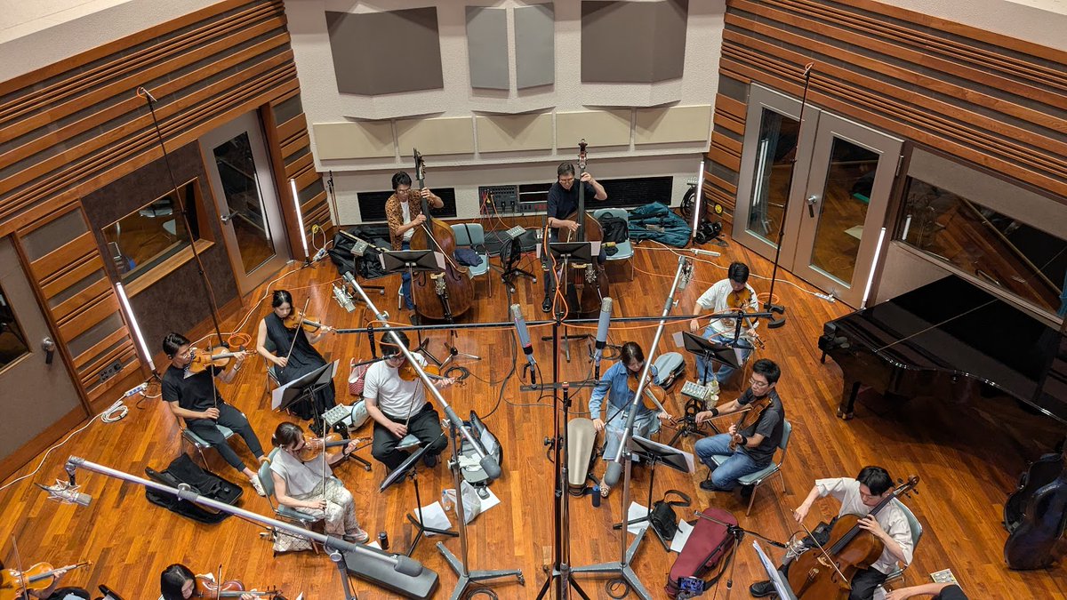 この間のオーケストラのレコーディング。2日間をわたって30人以上のオーケストラをセクションごとにとって、編曲させていただいた2曲が（そして他のアレンジャーの曲も）ちょっとずつ完成形になっていくのを見て感動しました。しかもこんな素晴らしいプレイヤーで！！
<a href="/Tsubasacurry/">伊藤 翼/Tsubasa Ito(作曲家)</a>
<a href="/Devin_Kinoshita/">Devin Kinoshita</a>